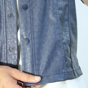 CROCO BLUE TOP כחול