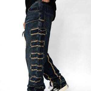 EDGE CUT DENIM JEANS
