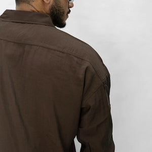ELEGANT BROWN TOP  חום