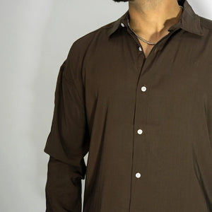 ELEGANT BROWN TOP  חום