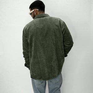 FOREST CORDUROY TOP ירוק