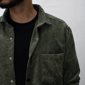 FOREST CORDUROY TOP ירוק