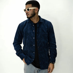 FOREST CORDUROY TOP כחול