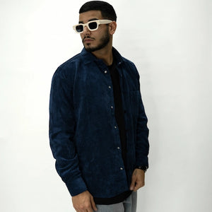 FOREST CORDUROY TOP כחול