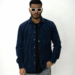 FOREST CORDUROY TOP כחול