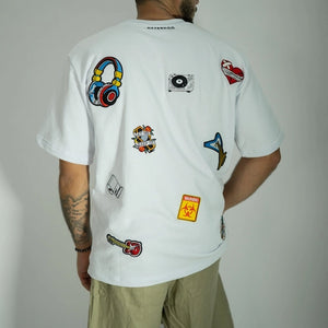 LIMITED ROCK T S לבן