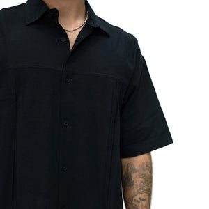 LINES BLACK TOP שחור