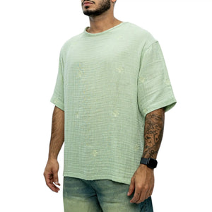 LINEN SHAPES OVERSIZE ירוק