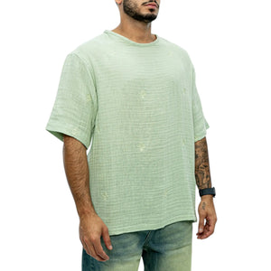 LINEN SHAPES OVERSIZE ירוק