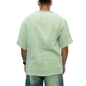 LINEN SHAPES OVERSIZE ירוק
