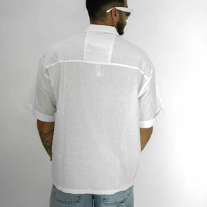 LINES WHITE TOP  לבן