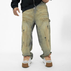 PAINTED GRUNGE  DENIM מיוחד