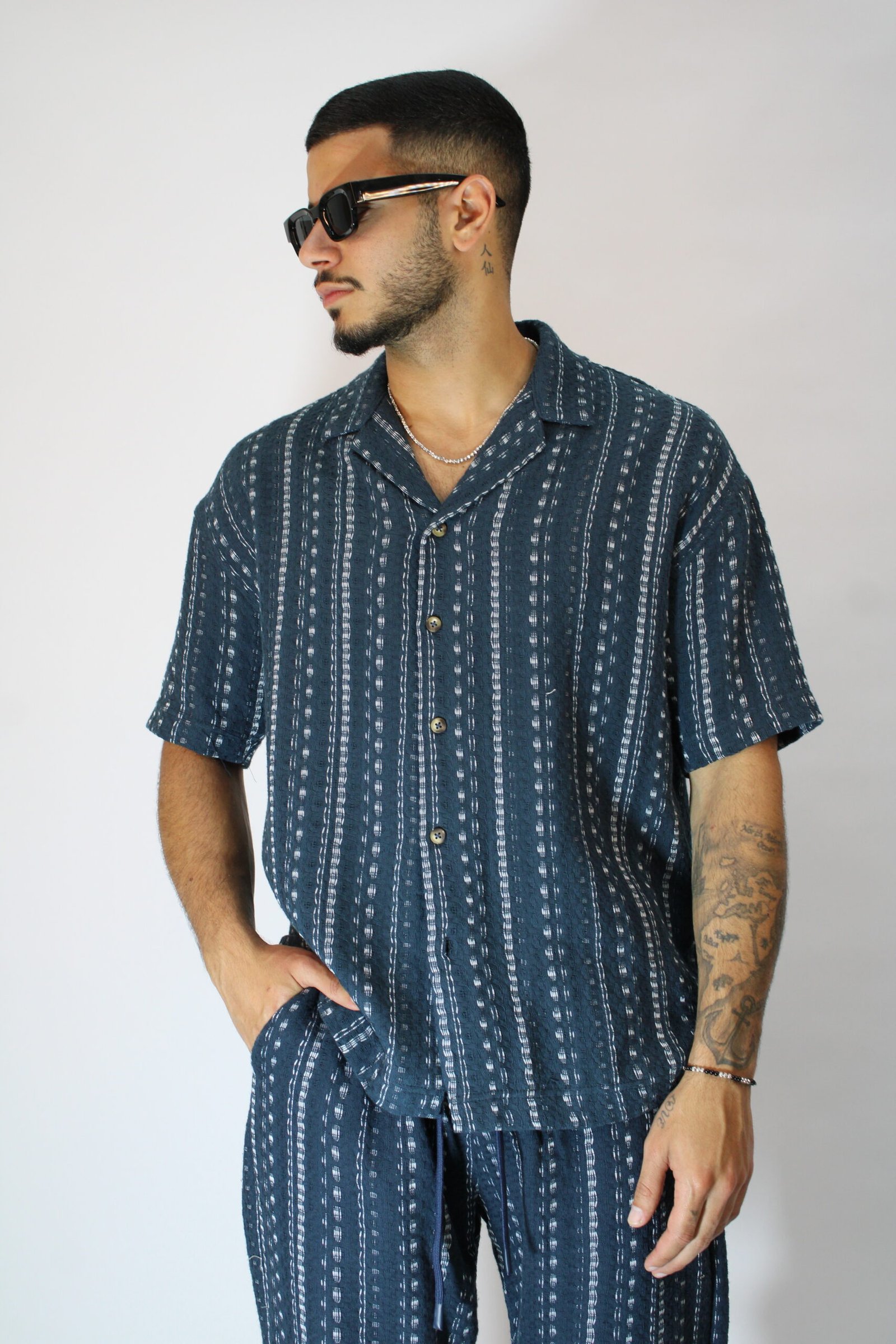 CELIO BLUE&WHITE TOP