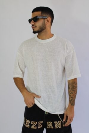 LINEN T White