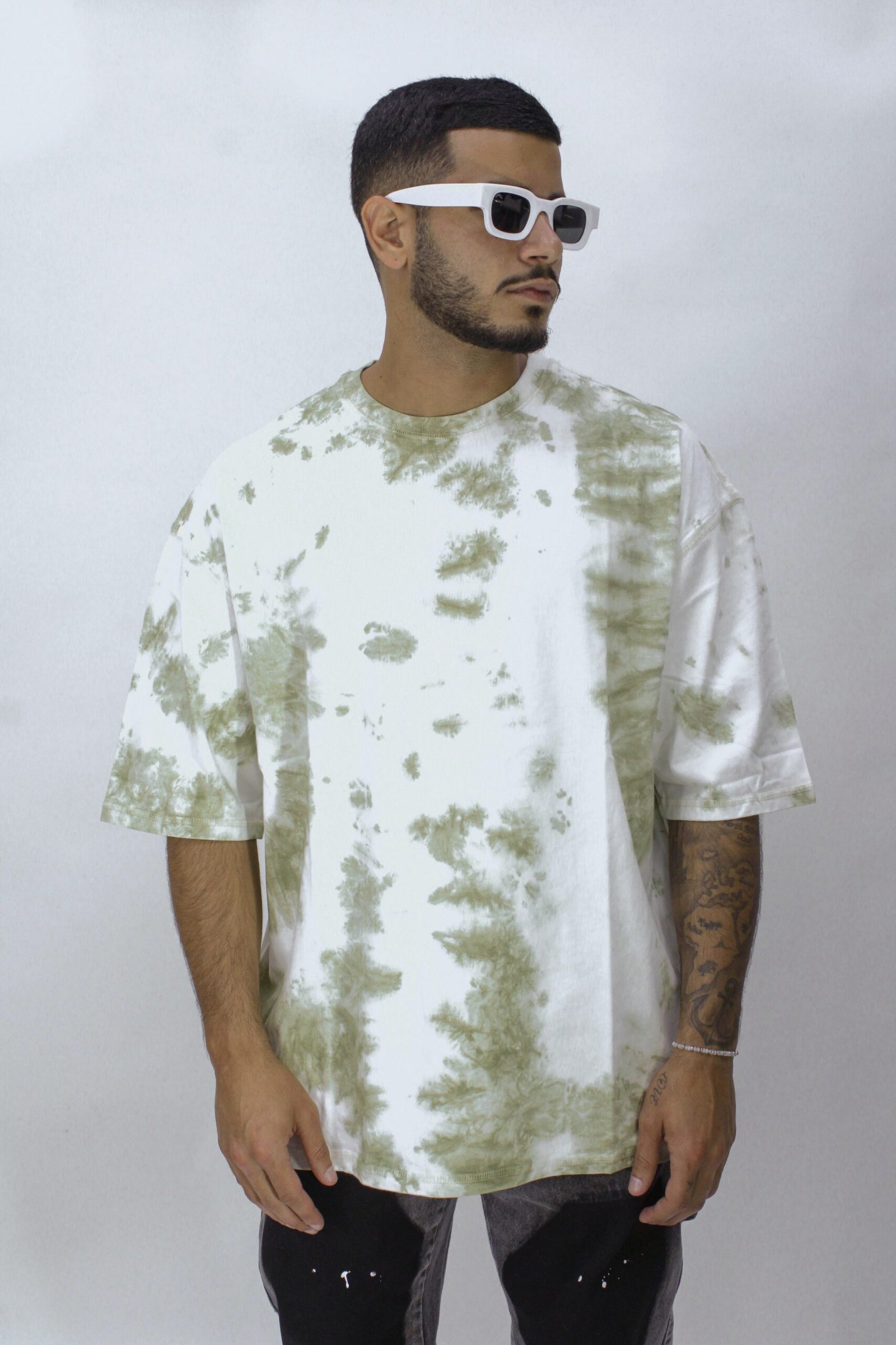 dusty sage green oversize t