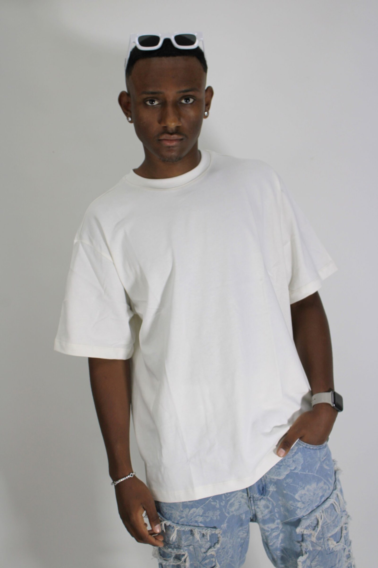 basic premium white t