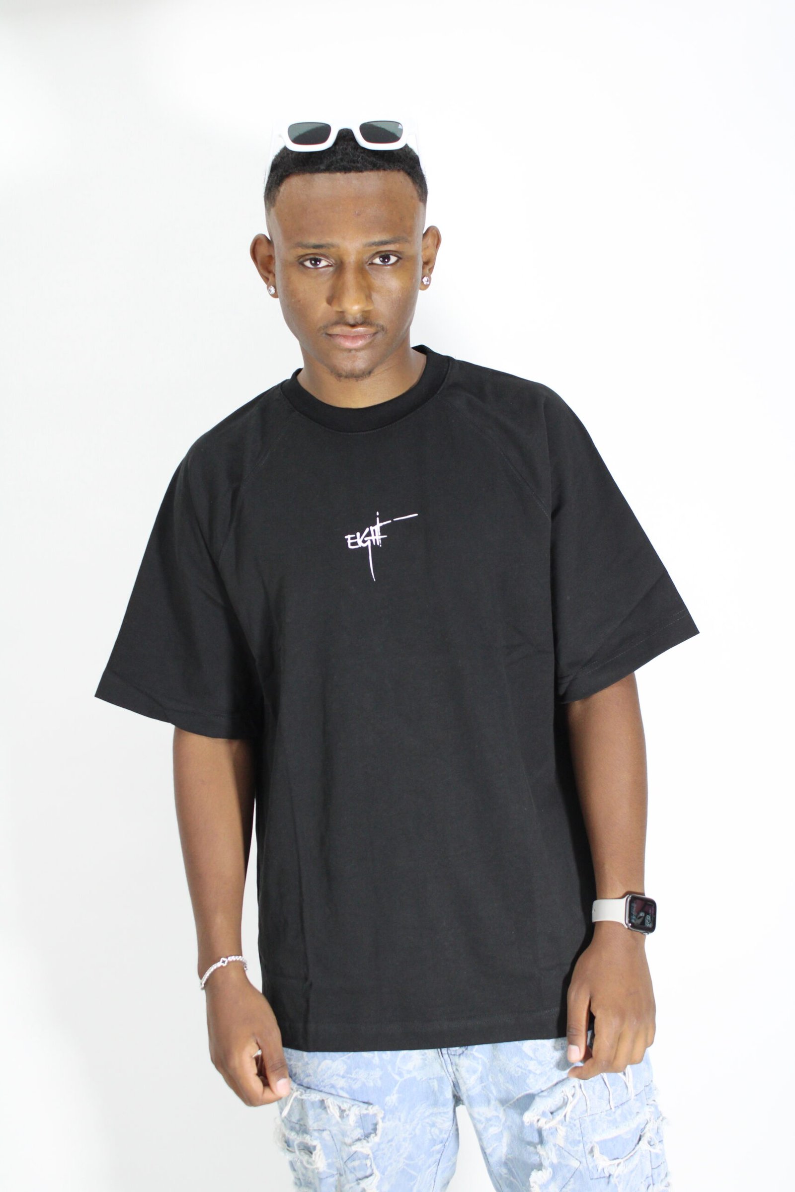 8eight black oversize t