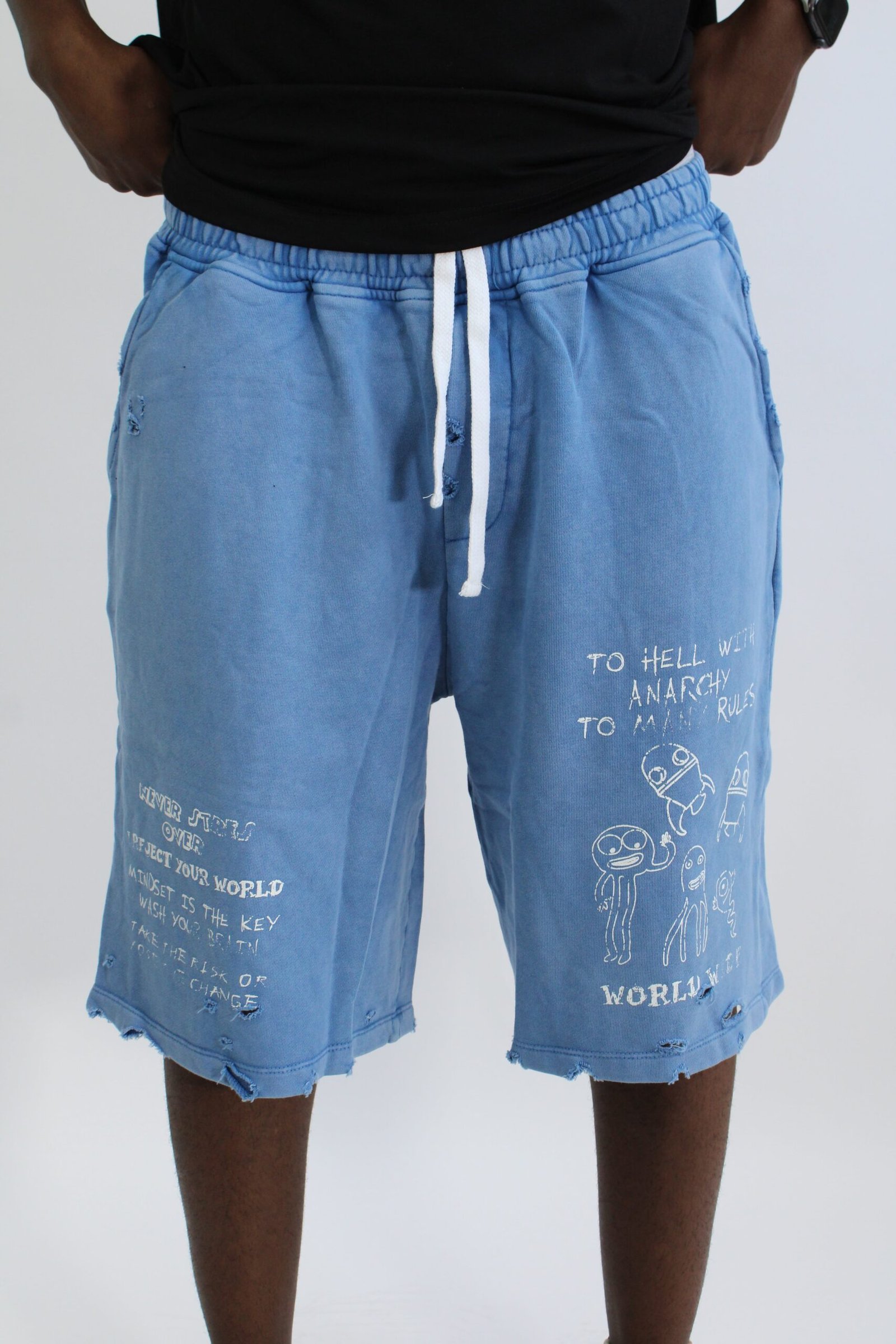WASHED BLUE SHORTS