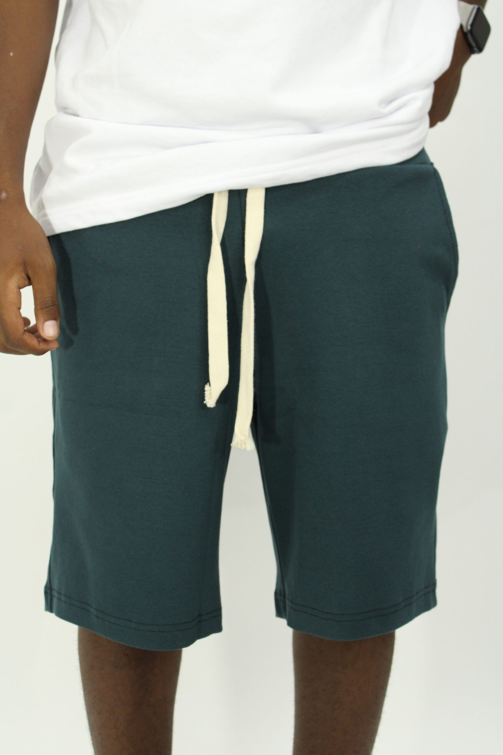 COTTON TURQUOISE SHORTS