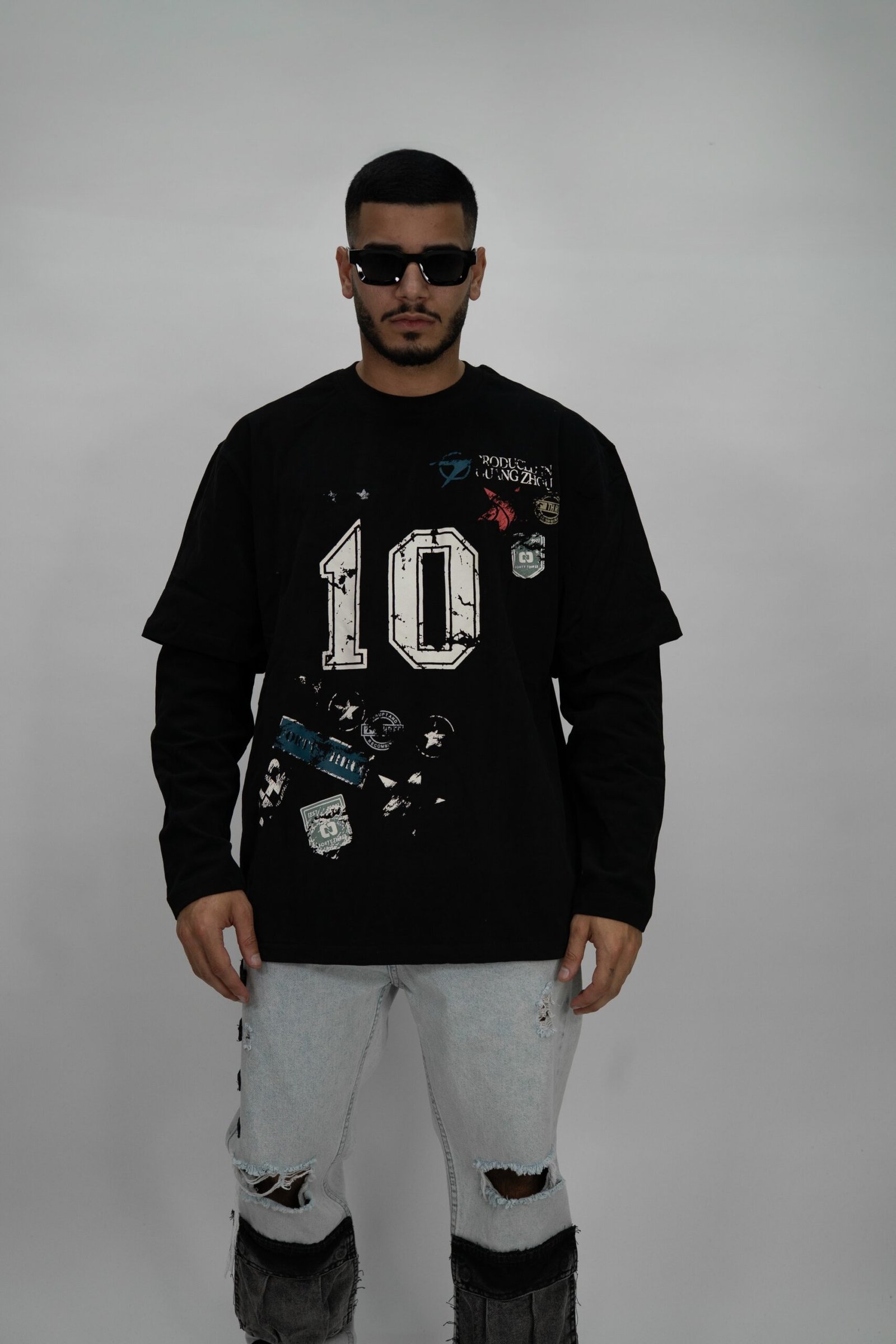 10 SPIRIT OVERSIZE BLACK T